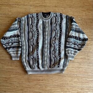 Cotton Traders Vintage 80s Coogi Style Mens Sweater Supreme Palace Atmos 3D  XL